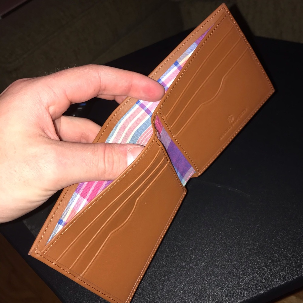 Brooks Brothers Bi-fold Brown/Tan Wallet